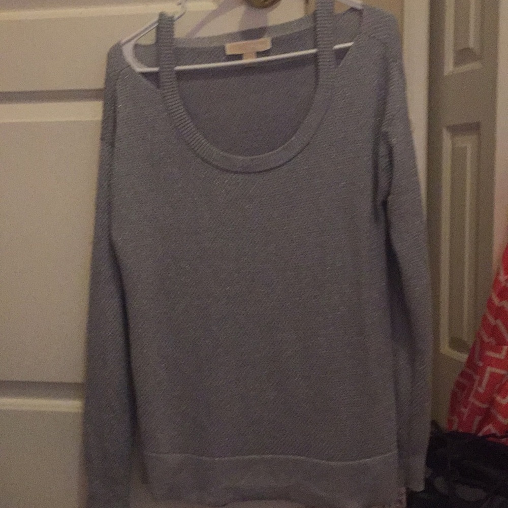 Silver knit sweater